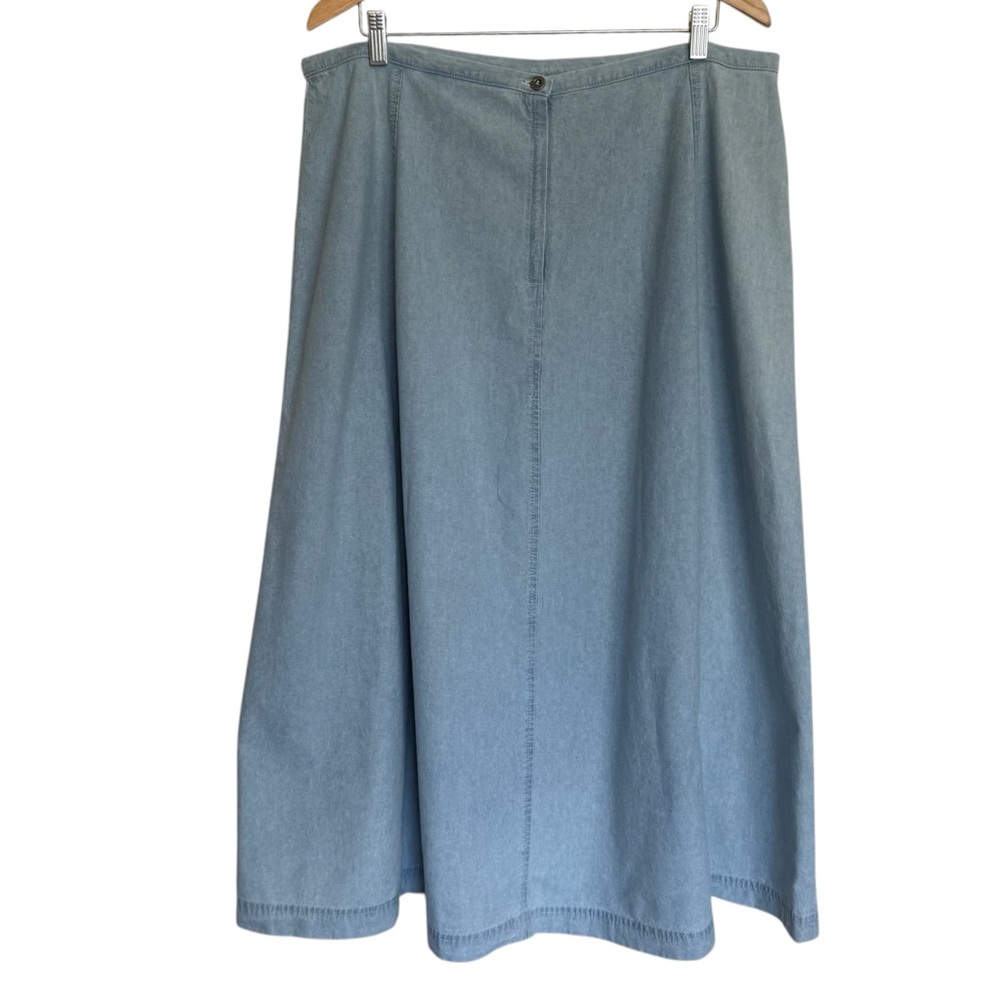 Liz Claiborne Woman Light Blue A-Line Skirt Size 16W - Picture 2 of 4
